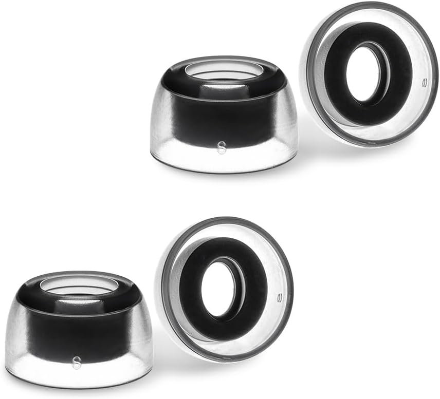 AZLA SednaEarfit Crystal for Bose Earbuds 2 Pair - Bose Earbuds Replacement Tips - Compatible with Bose Quietcomfort Ultra Earbuds, Bose QC Earbuds II (S)