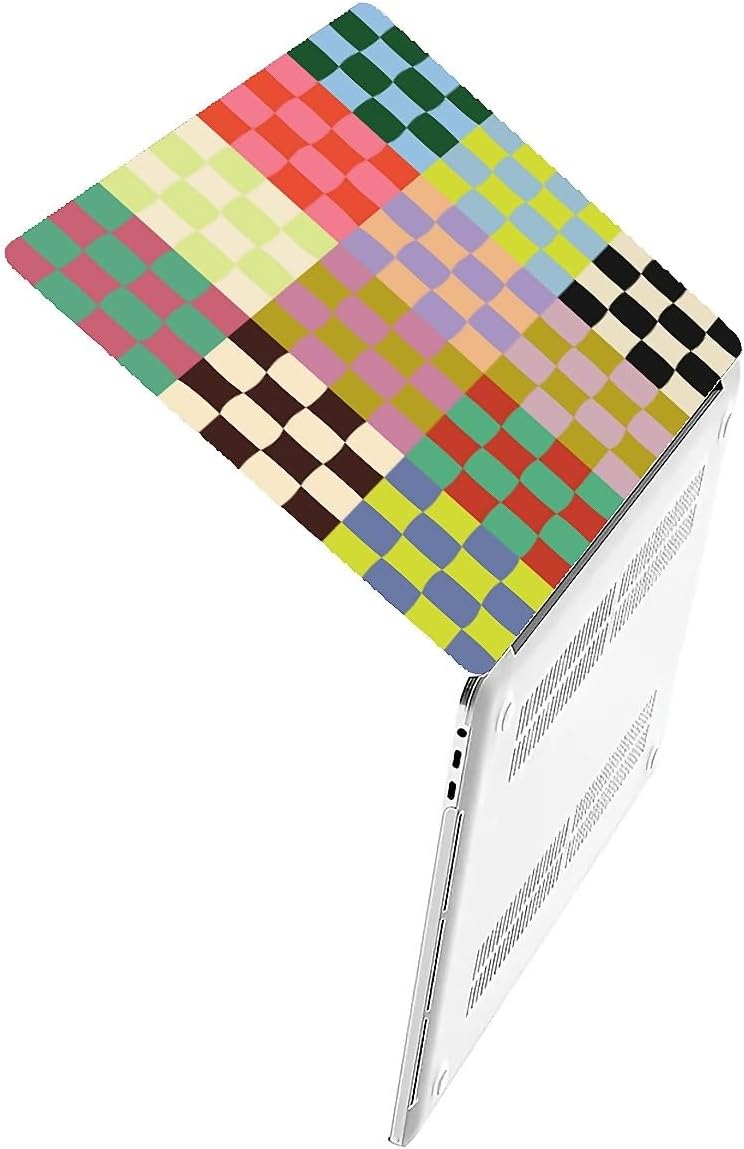 Compatible with MacBook Air 13.3 13.6 Inch Case 2022 2021 2020 2019 Plastic Hard Shell Case Cover,13.3 Pro(A1706/A1708/A1989/A2159/A2289/A2338), Colorful Checker