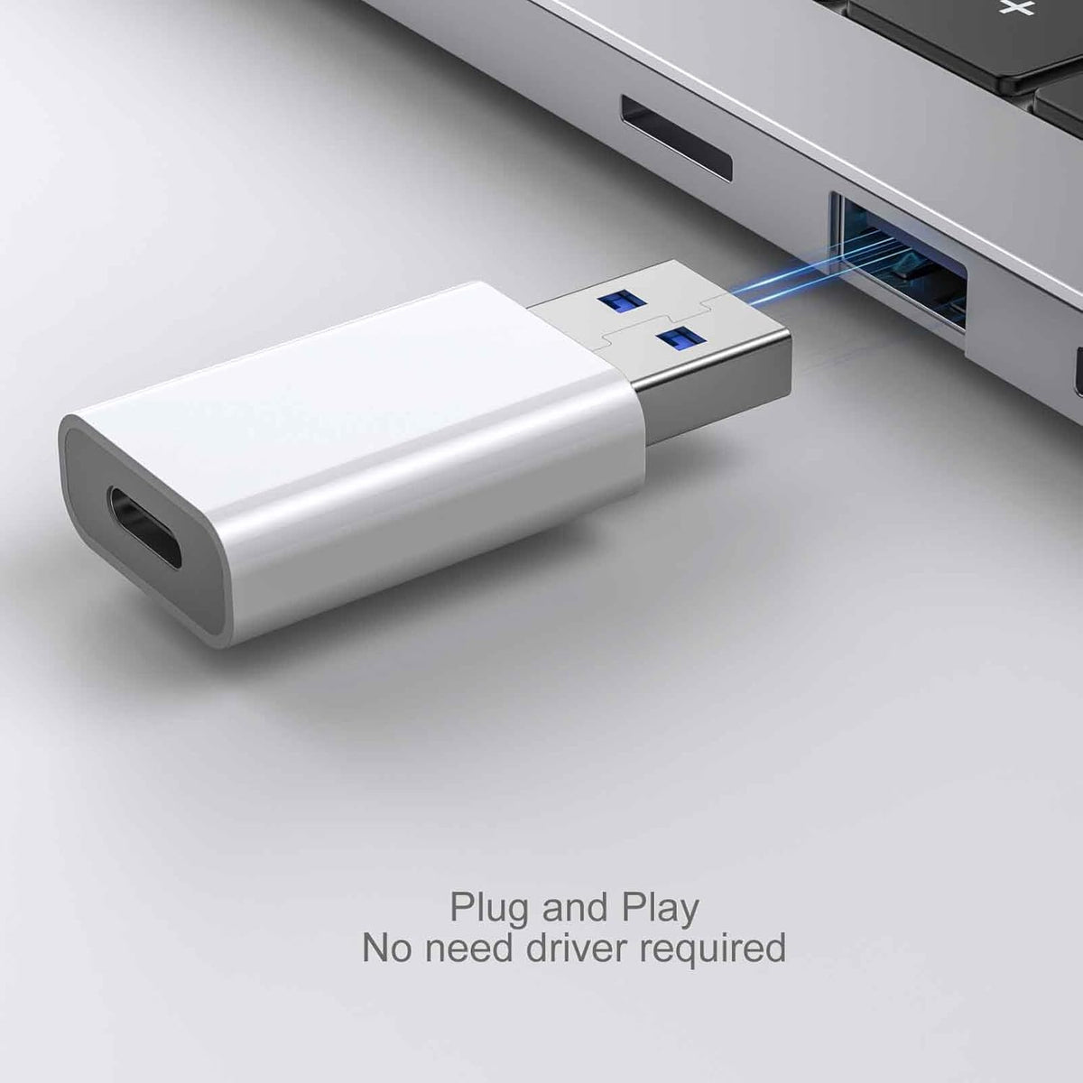 OTG Adapter【4-Pack】 USB-C Female to USB-A Male Adapter USB to USB C Adapter,Compatible with iPhone 16 15 14 13 12, Car, Apple MagSafe Watch Mini Wall Plug,iPad,Galaxy,Pixel 7 6 5,CarPlay etc