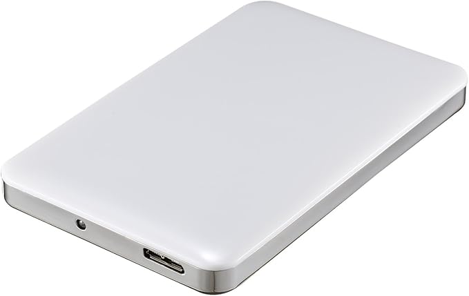 U3 2.5 inch USB 3.0 NTFS Portable External Hard Drive - White (250GB)