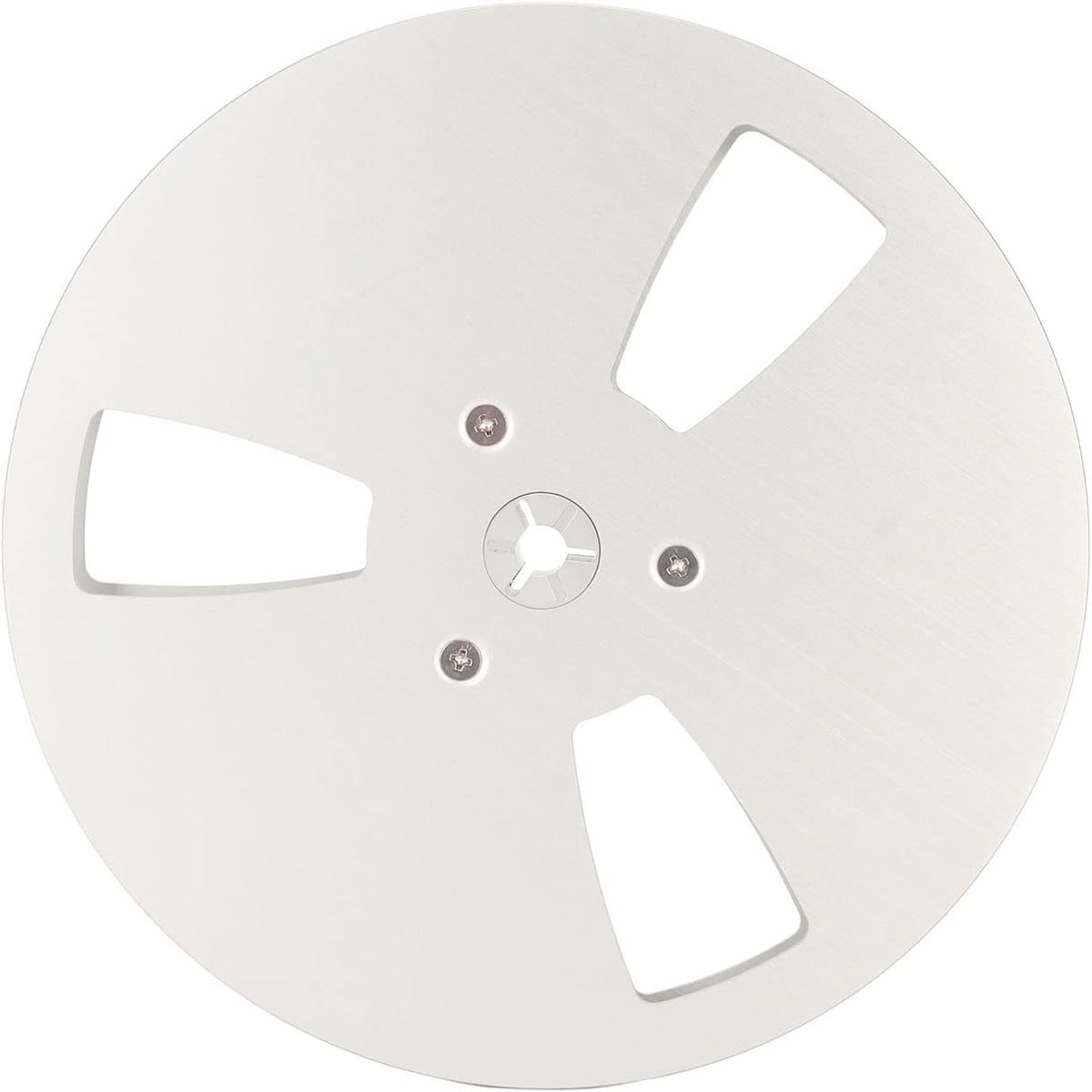 7 Inch 3 Nab Aluminum Metal Small Hub Reel, Universal Holes Empty, Low Noise, Fix or Replace Tape Recorder (Silver)