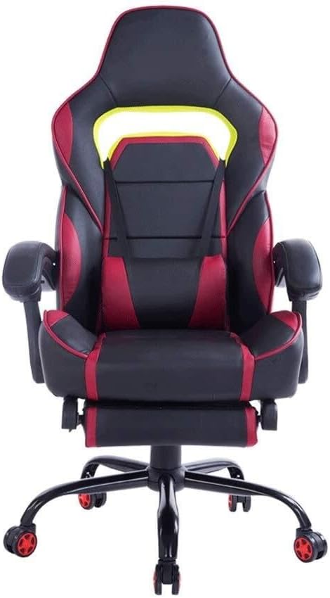 Racing Gaming Office Chair with Footrest and Lumbar Cushion Heavy Duty Ergonomic Reclining Executive Chair with Aluminum Alloy Base(Type b)