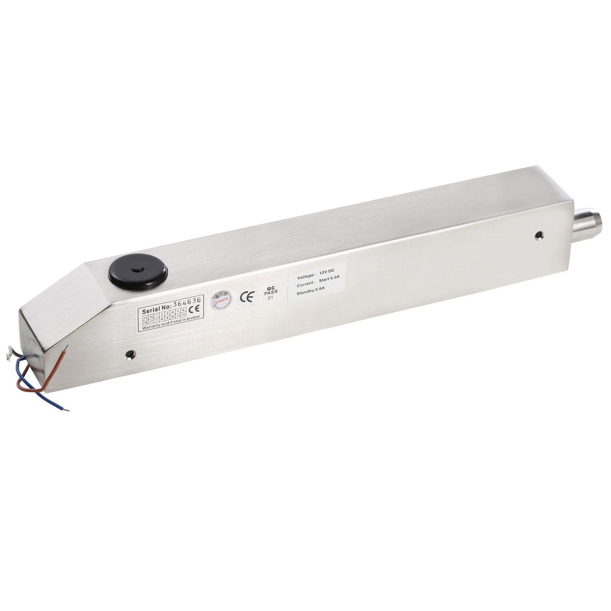 UHPPOTE Fail Secure Electric Bolt Lock Surface Mounted W/Cylinder for Steel Heavy Door