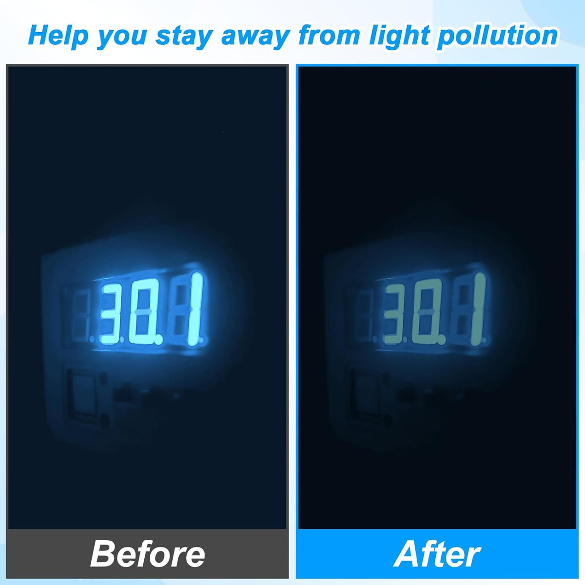 Fyntave Dimming 2 Dimming 100% (1 1 LED Light Blocking Stickers, Blackout Stickers for Electronic Light Sheets LED