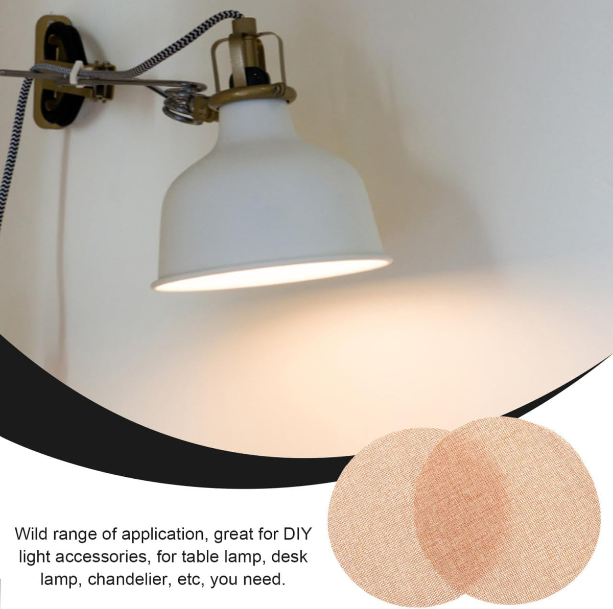 6.29In ULDIGI Round Ceiling Light Cover Anti-Glare Lampshade Diffuser Plate for Chandelier and Pendant Lighting Soft