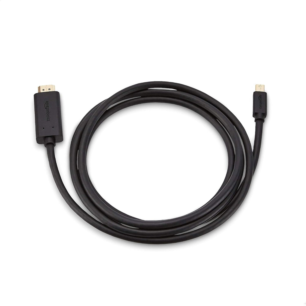 1080p, 6 Amazon Basics Mini DisplayPort to HDMI Cable for MacBook Air/Pro, Gold-Plated Plugs, Foot, Black