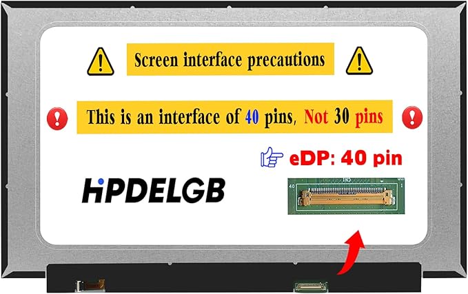 Screen Replacement for Acer Nitro V 15 N23Q22 ANV15-51-73B9 Gaming ANV15-51 ANV15-51-51H9 LCD Non-Touch Screen Display Panel 15.6 FHD 144HZ 40 pin