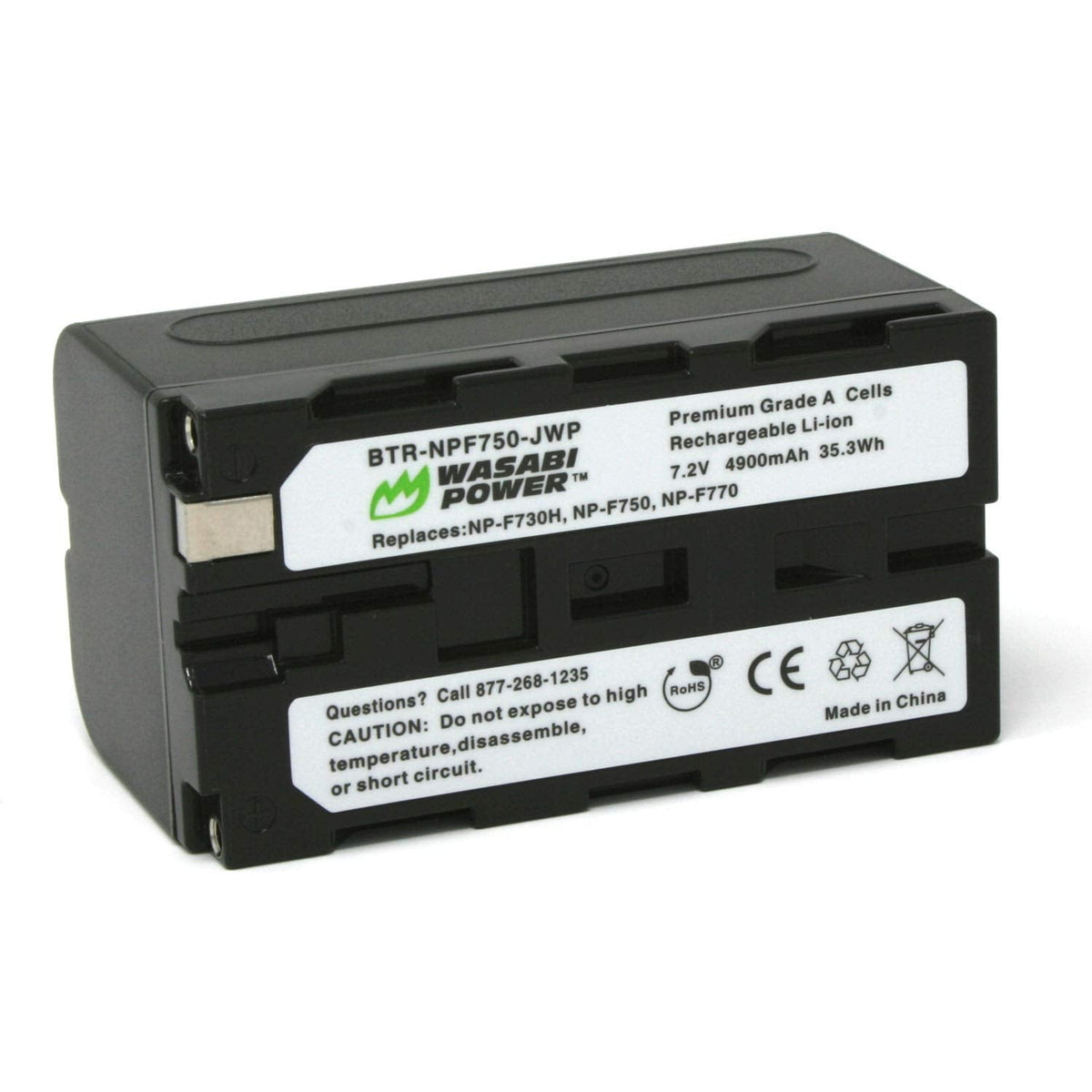 Wasabi Power Battery for Sony NP-F730, NP-F750, NP-F760, NP-F770 (4900mAh) and Sony CCD-TRV16, CCD-TRV201, CCD-TRV215, DCR-TRV11