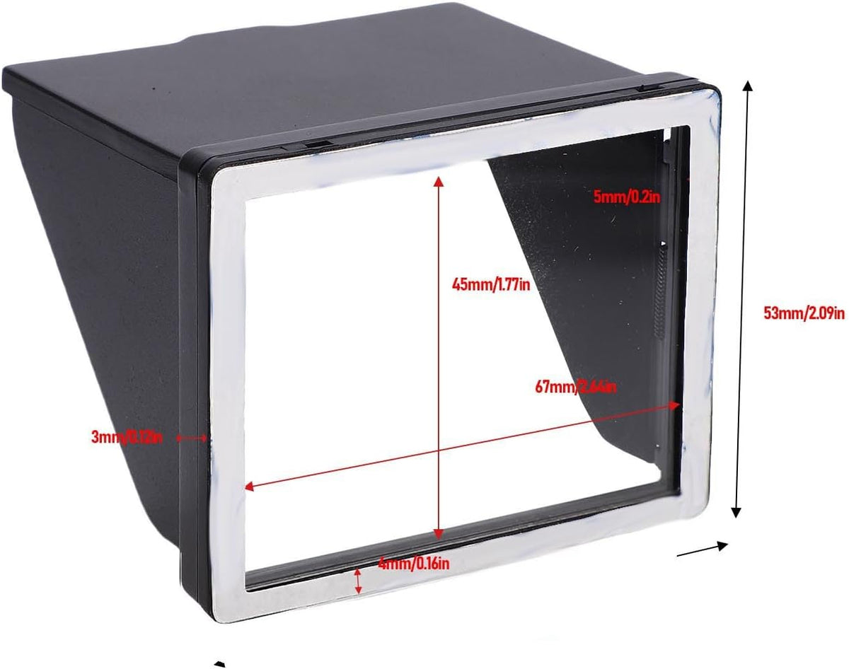 3.2 Inch 3.2 inch Bewinner Camera LCD Screen Hood for Universal LCD Screens Cameras, Camera Foldable Sun Shade Cover