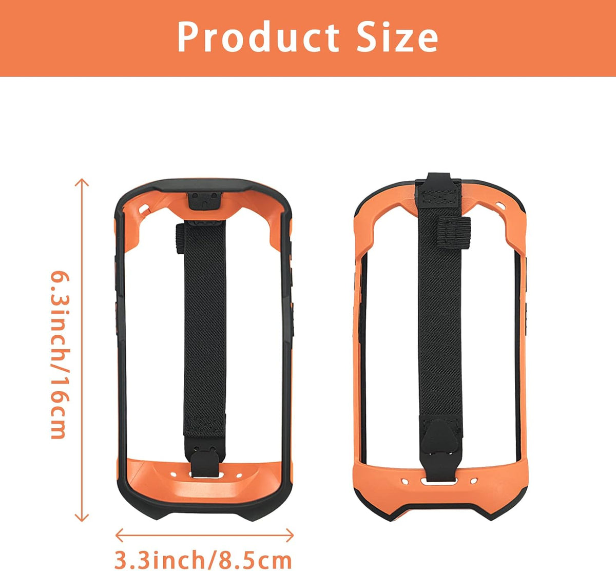 Protective Cover Bumper Case Rugged Boot with Hand Strap for Zebra TC51 TC510K TC52 TC56 TC57 Orange