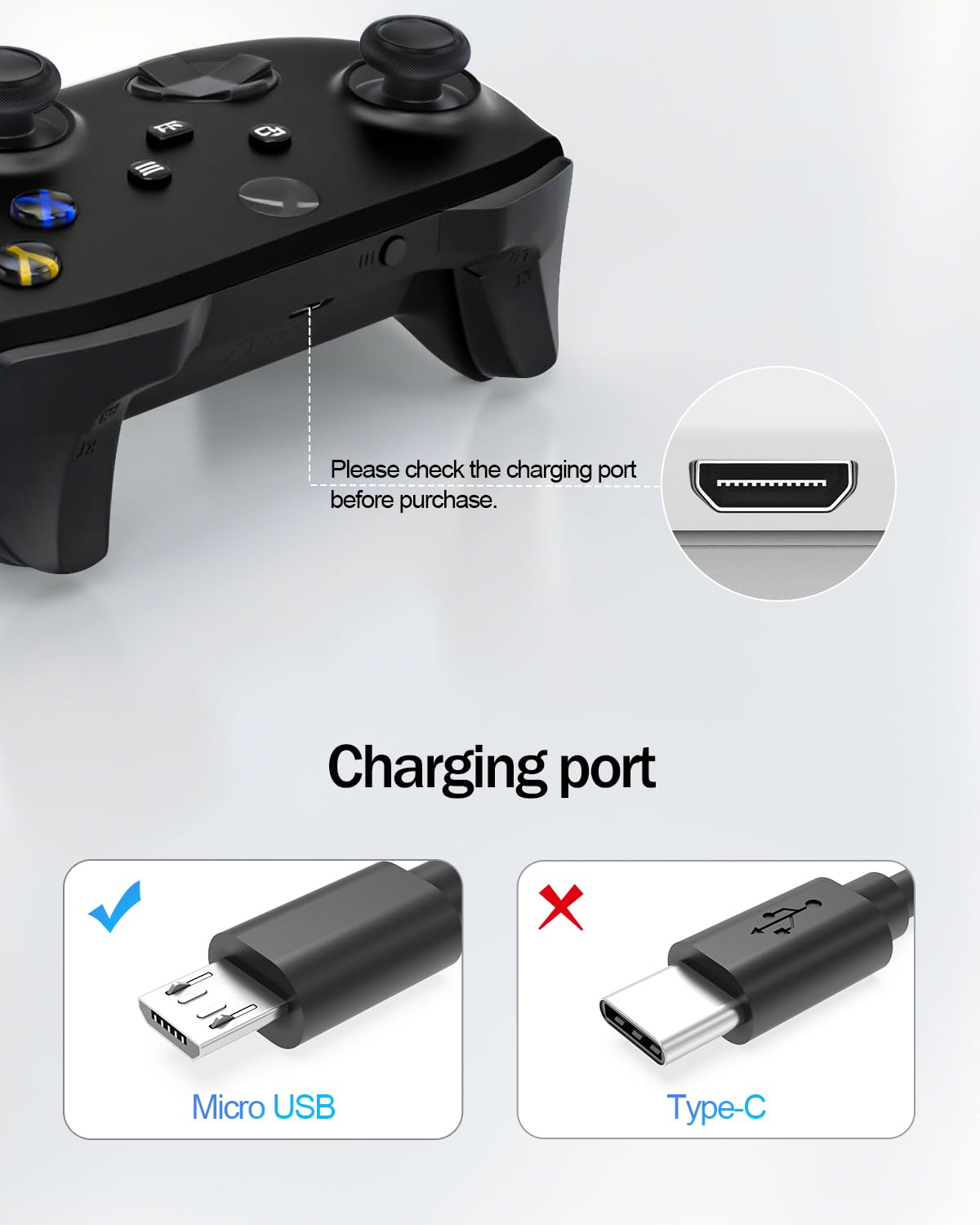 5 PS4 4, Superer ft Micro USB Charging Cable Fit for Controller, DualShock Xbox One S/X, Roku Streaming Stick, Kindle