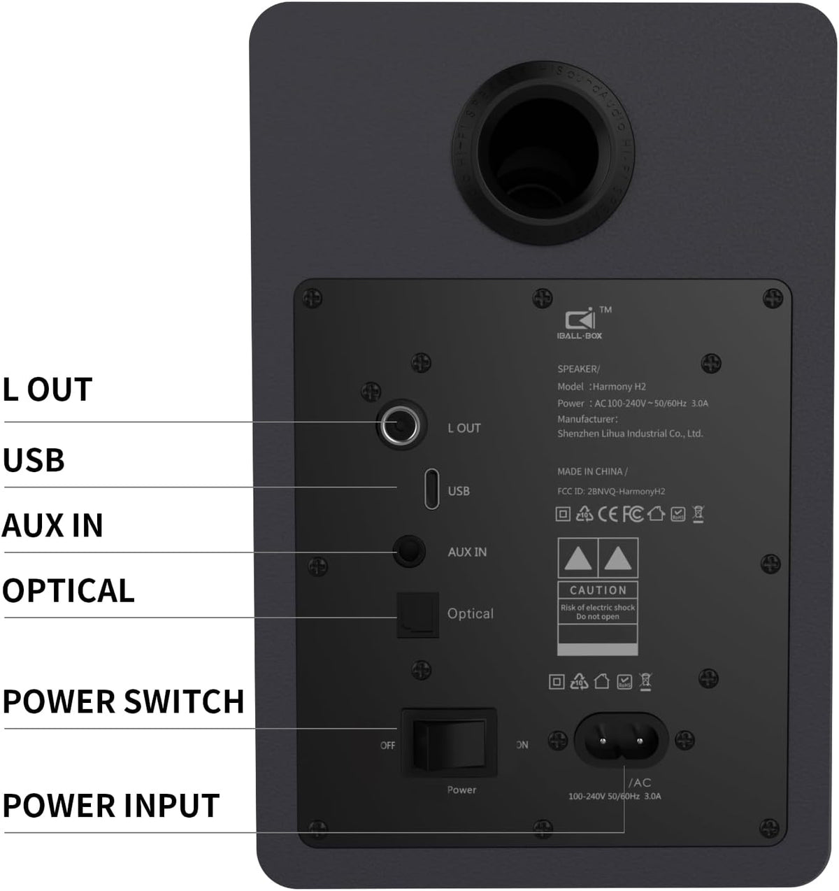 60W Computer Speakers for Desktop PC, DSP, Bluetooth 5.3, 24-Bit Optical, USB-C, AUX, Silk-Dome Tweeter, Carbon-Fiber Driver, Desk Speakers for Laptop/Mac/Monitor, Slate Blue