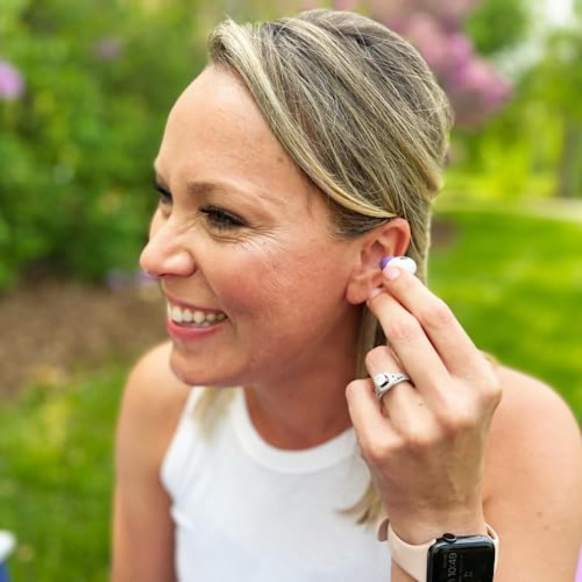 Comply Memory Foam Replacement Earbud Tips for Apple AirPods Pro 1 & 2 | Ultimate Comfort, Secure Fit, Superior Noise Isolation | Anti Slip, Prevent from Falling Out | Purple, Large (3 Pairs)
