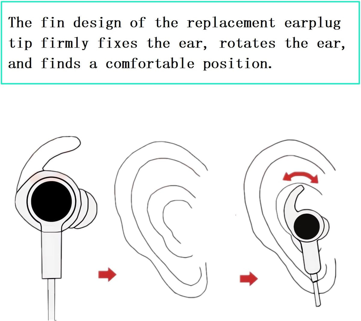 Earbud Tips 3 Pairs Large Compatible with Bose QuietComfort Earbuds and Sport Earbuds