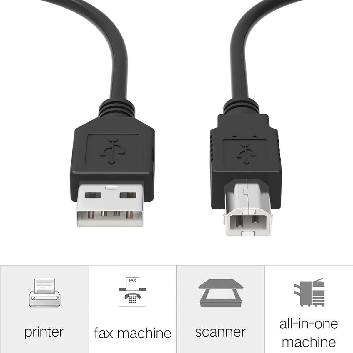 6ft A526 C4280 C5280 USB Cable PC Laptop Data Sync Transfer Cord for HP Photosmart Printer Scanner Copier Photo Smart