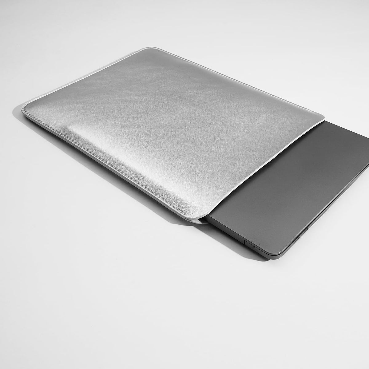 Laptop Sleeve 15.3 Inch Compatible with 2024 New 15 MacBook Air A3114 A2941 Color Silver
