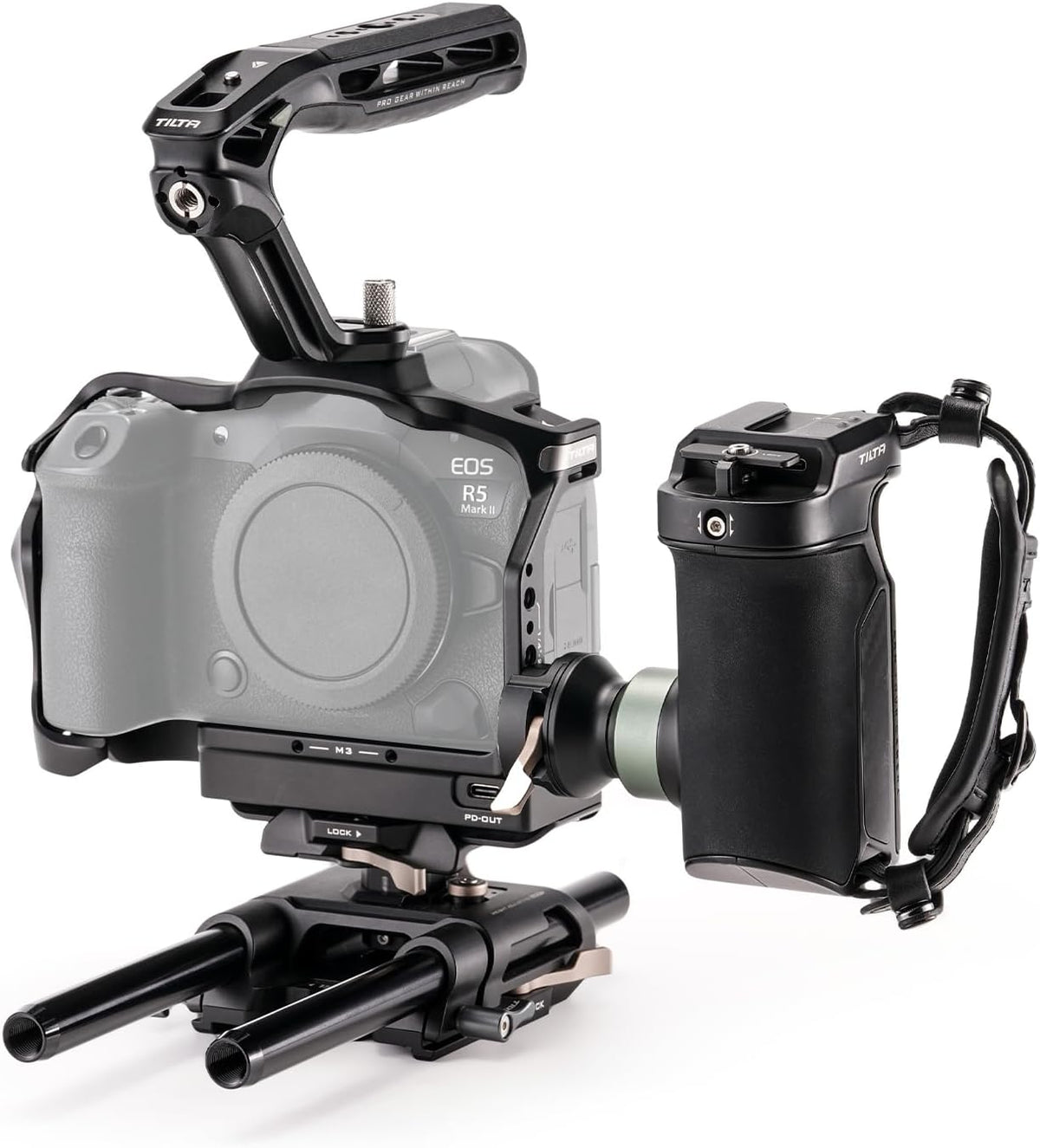 Tilta Camera Cage Advanced Kit with Cooling System Compatible with Canon R5 Mark II - Black