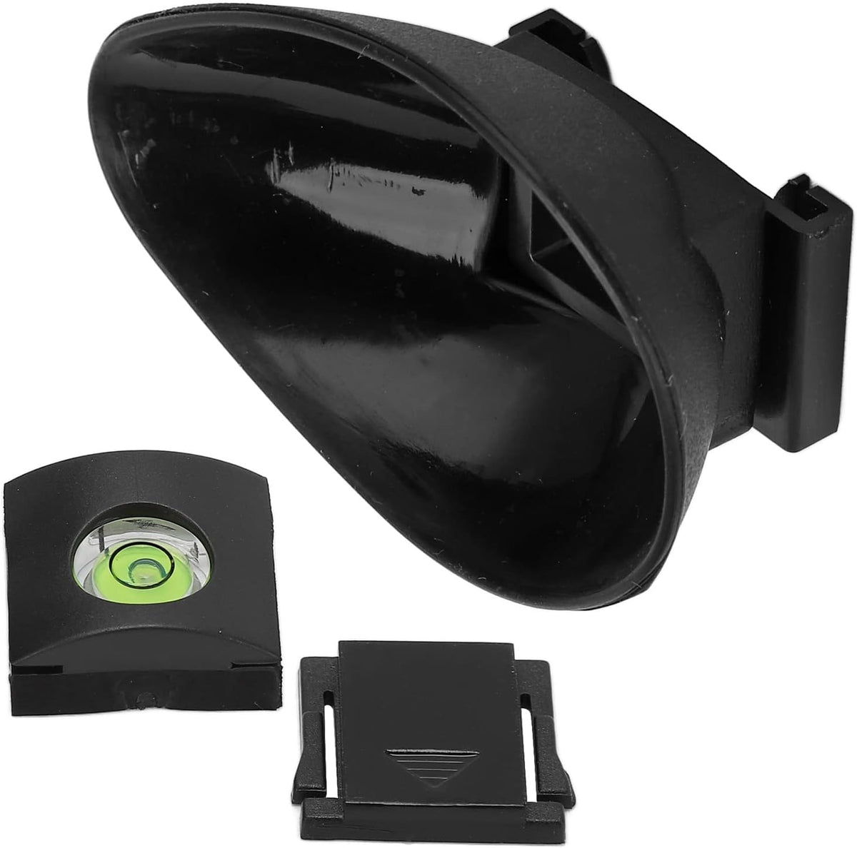 10g Camera Eyepiece Eyecup with Cold Shoe Cover, Plastic and Rubber, Lightweight - Protects Viewfinder, Clearer Sight