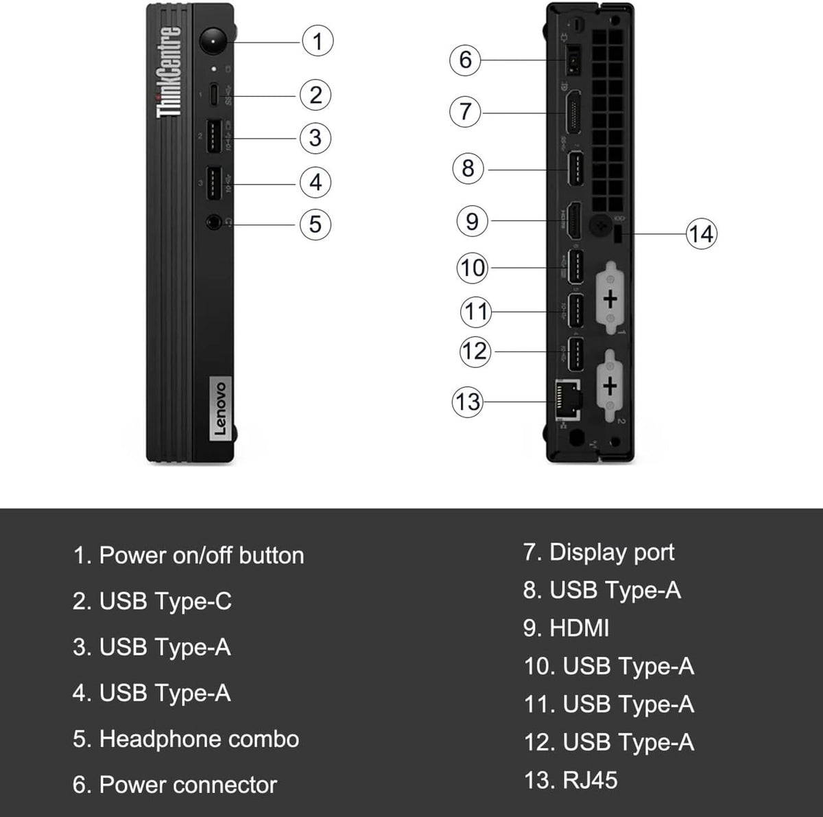 Lenovo ThinkCentre M70q Tiny 1L Business Desktop Computer, 12th Gen Intel Hexa-Core i5-12500T (Beat i7-11700T), 16GB DDR4 RAM, 512GB PCIe SSD, WiFi 6, Bluetooth 5.1, Windows 11 Pro