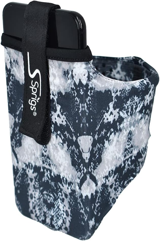 Sprigs Phone Armband Sleeve for iPhone 14, 13, 12, 11, X Galaxy Z, S22, S21, S20 Google Pixel 7, 6, 5. The Lightest & Most Comfortable Running Armband, Stretches to Fit All Phones with Case for Women & Men