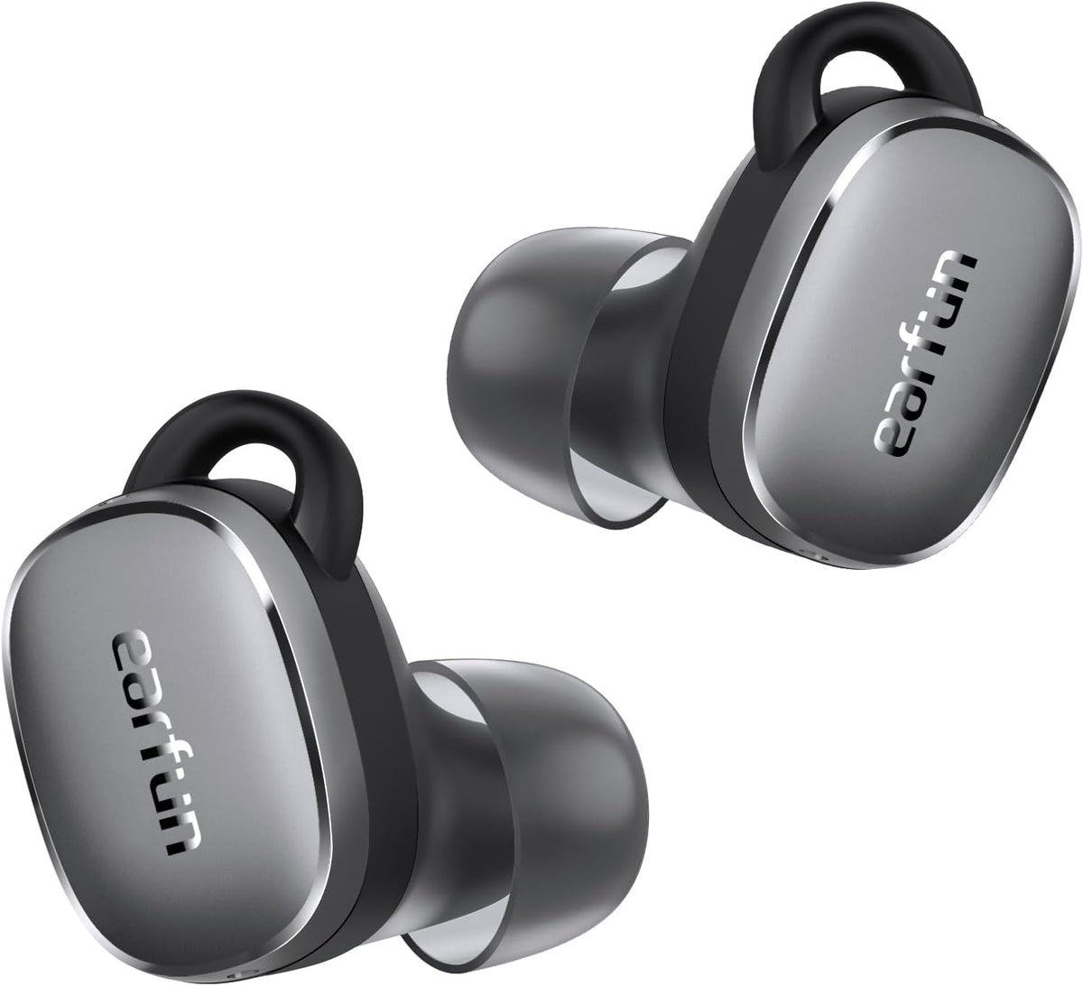 EarFun Free Pro 3 Noise Cancelling Wireless Earbuds, Hi-Res Sound, Snapdragon Sound with Qualcomm aptX™ Adaptive, 6 Mics ENC, Bluetooth 5.3 Earbuds, Multipoint Connection, Custom App, Wireless Charge