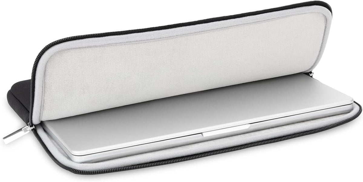 RAINYEAR 16 Inch Laptop Sleeve Protective Soft Case Padded Zipper Cover Specially Compatible with 16" MacBook Pro/Max M1 M2 M3 M4 A2141 A2485 A2780 A2991 A3403 A3186 (Black, Upgraded Version)