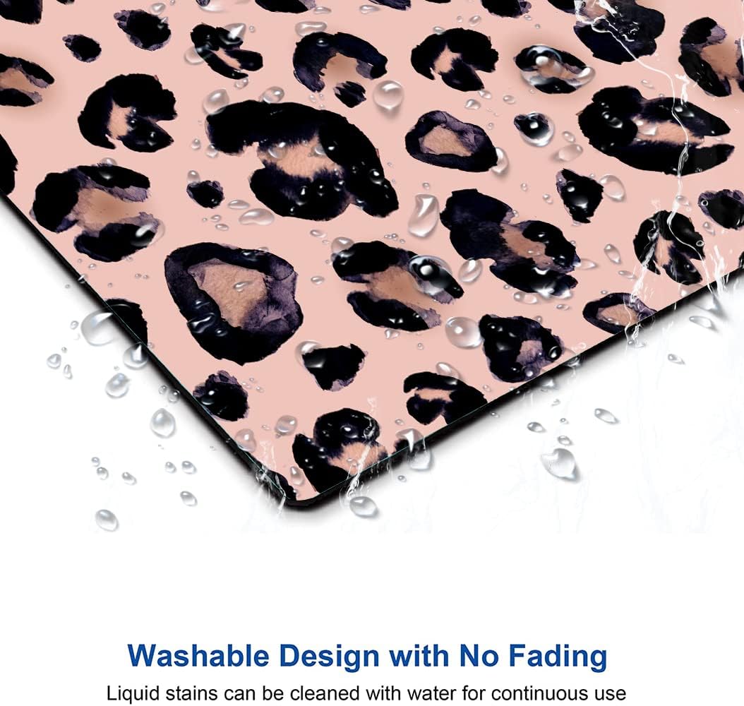 Mouse Pad, Premium-Textured Mouse Mat, Non-Slip Rubber Base Mousepad for Laptop, Computer & PC,9.5×7.9 in,Leopard