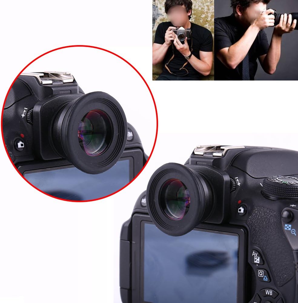 BAODEYOUB 1.5X Fixed Focus Viewfinder Eyepiece Magnifier with Eyecup for DSLR Camera, Durable Optical Glass Magnifier