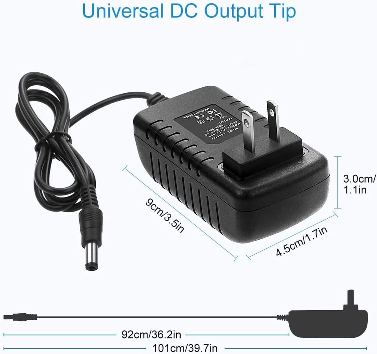 BestCH PDVD7 PDVD9 MP3 Beatch Compatible Replacement AC DC Adapter for DYNEX DX DX DVD CD Player Charger Power Cord