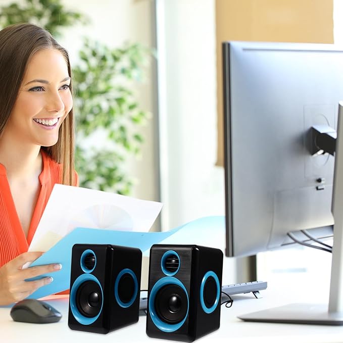 Mini USB 2.0 Computer Speaker for Laptop and Desktop Compact Mini Speaker with Dc5v Power Portable Home and Office Audio Loudspeaker