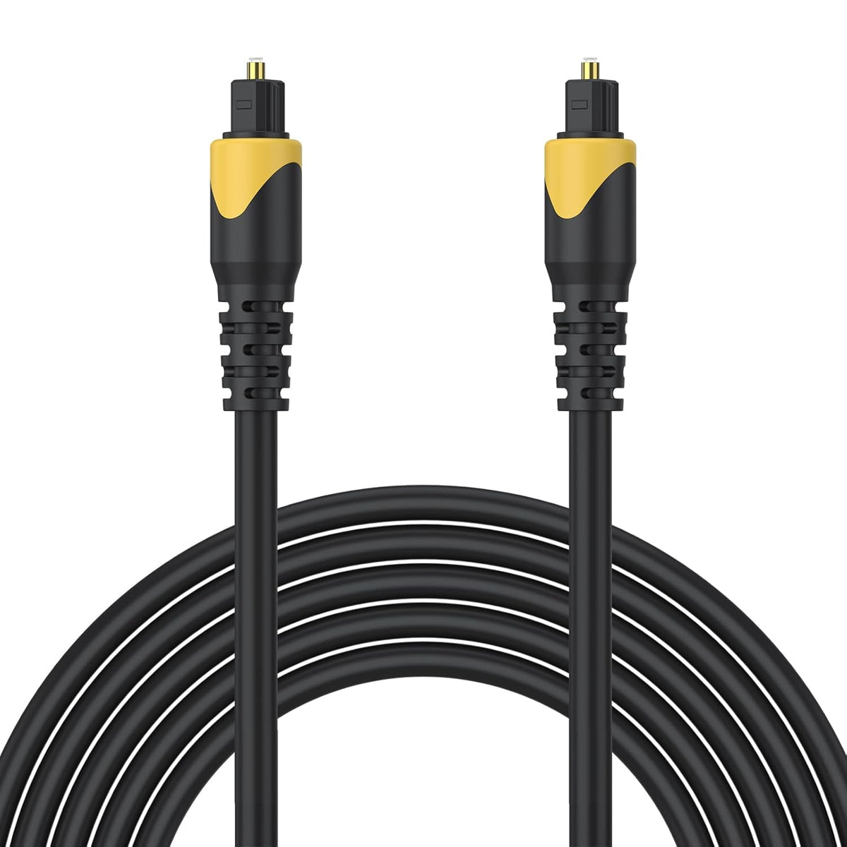 1M/3.3FT Amzpas Optical Cable, Gold-Plated Digital Toslink Cable, SPDIF Cord Extension, Plug Fiber Optic Cord