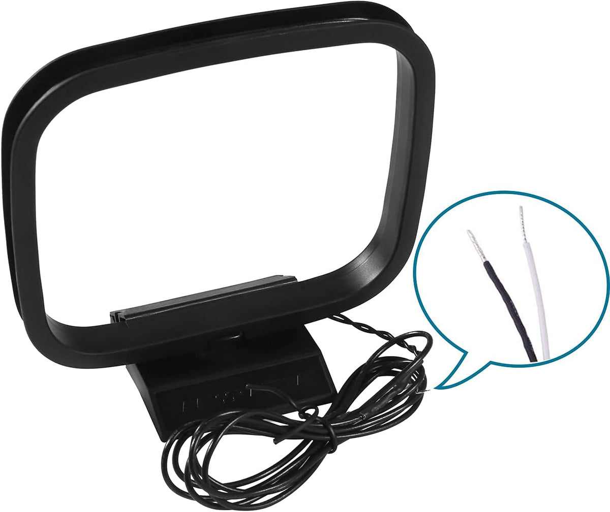 AEDIKO 2 AM Loop Antenna Pin Bare Wire Antenna for Indoor Radio Bluetooth Home Stereo Receiver AV AudioTheater