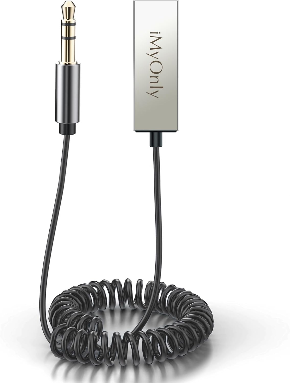 iMyOnly 5.3 Aux Bluetooth Adapter All-Metal Bluetooth Receiver for Car with Hands-Free Calling and Navigation,use