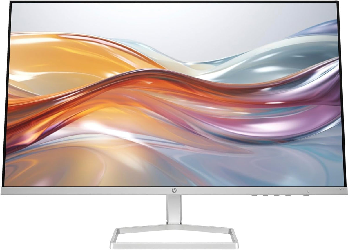 HP Series 5 527sf Monitor (Replaces Model M27h) 94F44AA#ABA w/Docztorm Dock, 27" FHD IPS (1920x1080) Display, 2x HDMI, 1x VGA, Flicker-free, Ideal for Home & Business, Black/Silver (2024 Latest Model)