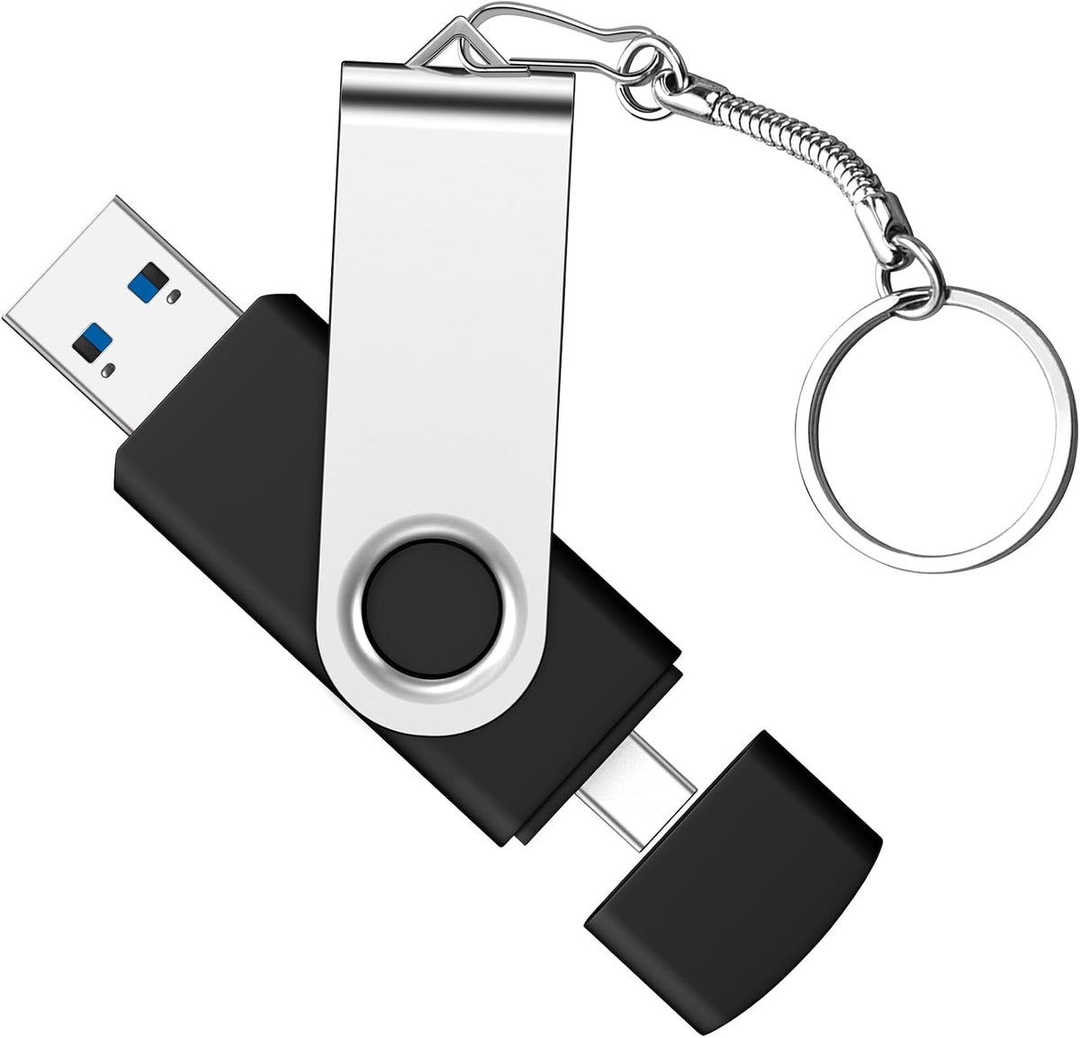AGECASH A 128GB 1 Pack 2-in-1 3 .0 128GB AGECASH USB-C Dual Flash Drive | USB A + Type C Flash Drives USB C Thumb Drive