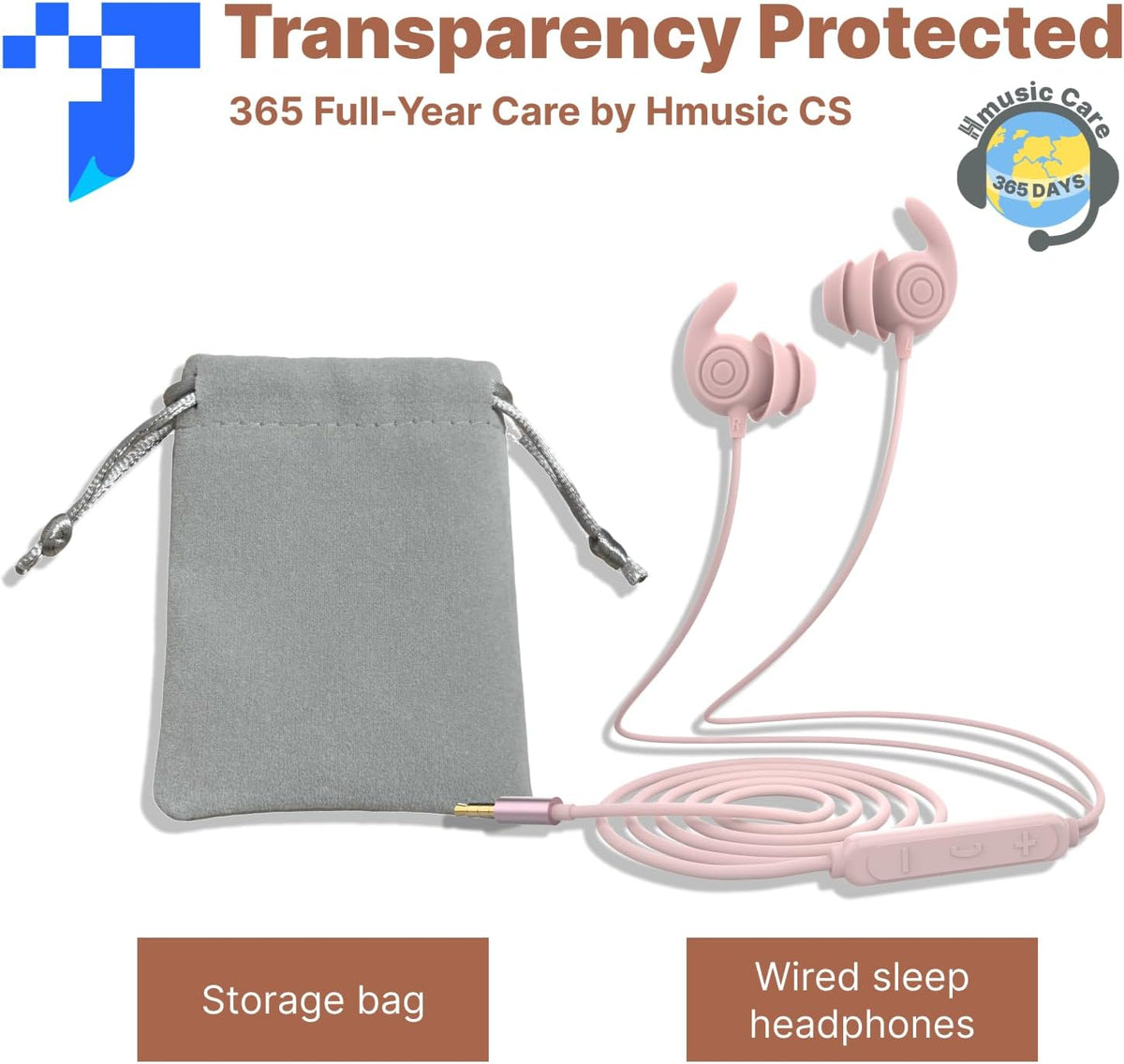 Headphones,3.5mm Earbuds,30dB Plugs,2g Hmusic Sleep Wired Sleeping Noise Isolate Sleep Lightweight, Ultra-Soft