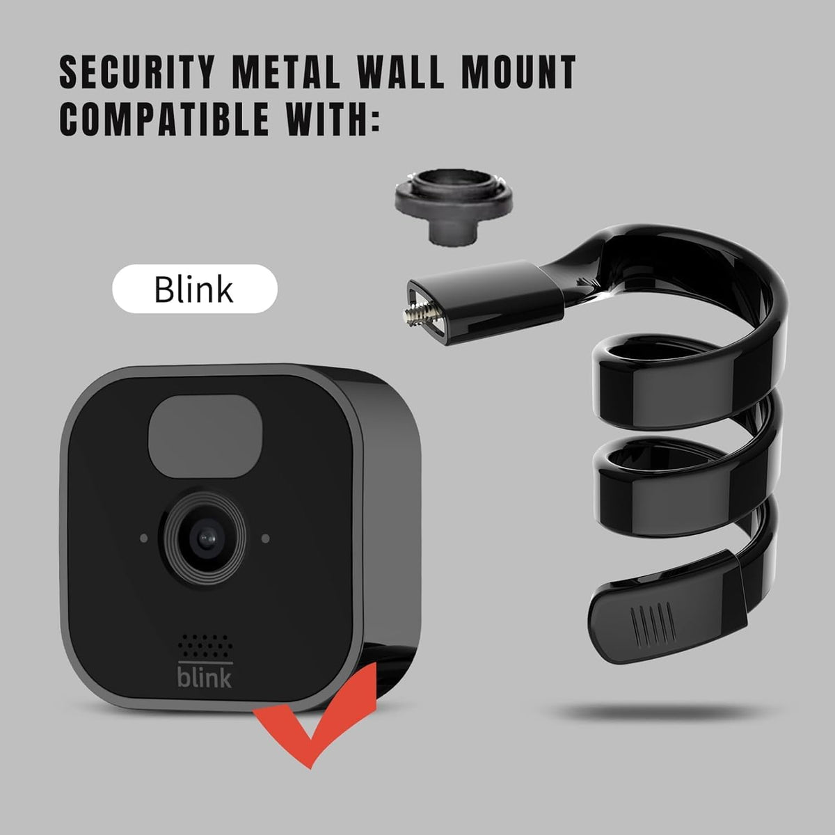[3 Pack] Flexible Twist Mount for Blink 3rd & 4th Gen Outdoor Camera - 360 Adjustable Wall Mount