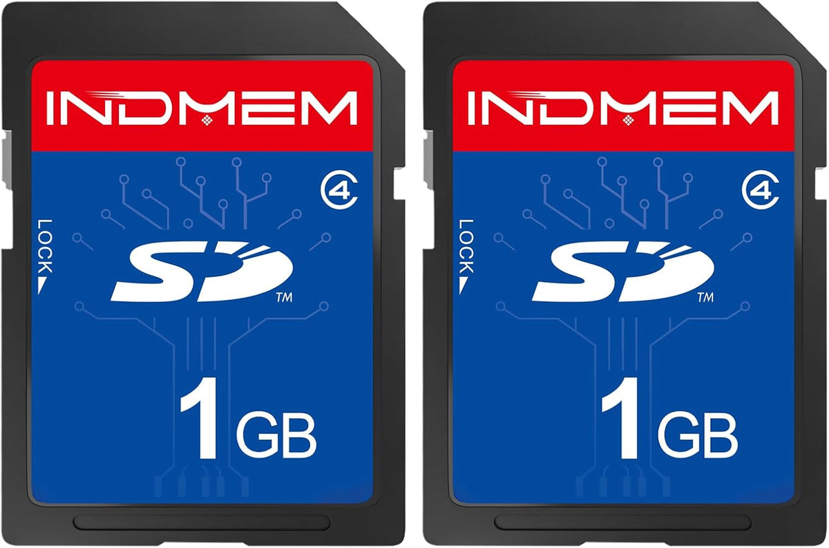 elecacc 1GB (2 Pack) 4 MLC 1GB(2pc) SD Card Class Flash Memory Cards Stanard Secure Digital Cards Camera Cards