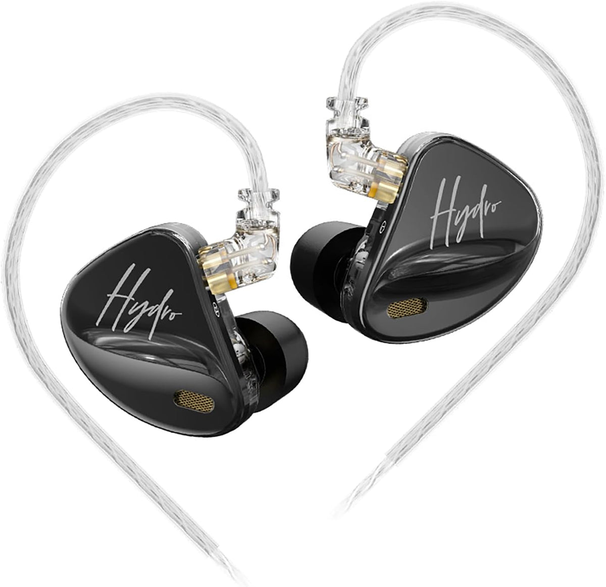 CCA Hydro in Ear Monitor Headphones with 4 Tuning Switches, 2DD 8BA Hybrid Driver Gaming Earbuds, HiFi Bass IEM Earphones for Musicians Singers Audio Engineers Audiophile Dj Drummers