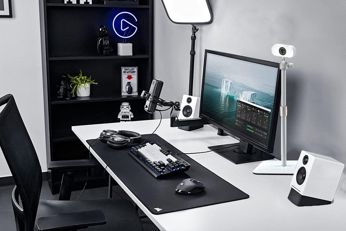 AceTaken 500,StreamCam,Lenovo,Elgato White Webcam Stand for Logitech Brio Neo Webcams