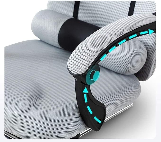 Office Chair Recliner Computer Chair Office Desk Chair Ergonomic Mesh Chair Lift Swivel Chair Work Game Chair Gaming Chair Chair (Color : Blue) Needed