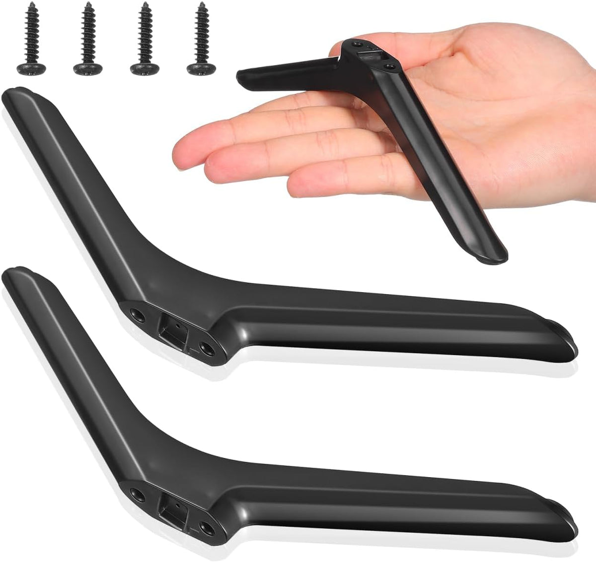Abaodam 32 Inch Universal Tv Stand Legs Replacement Feet with Screws for Smart Tvs Tabletop Base Pedestal Stand Mount