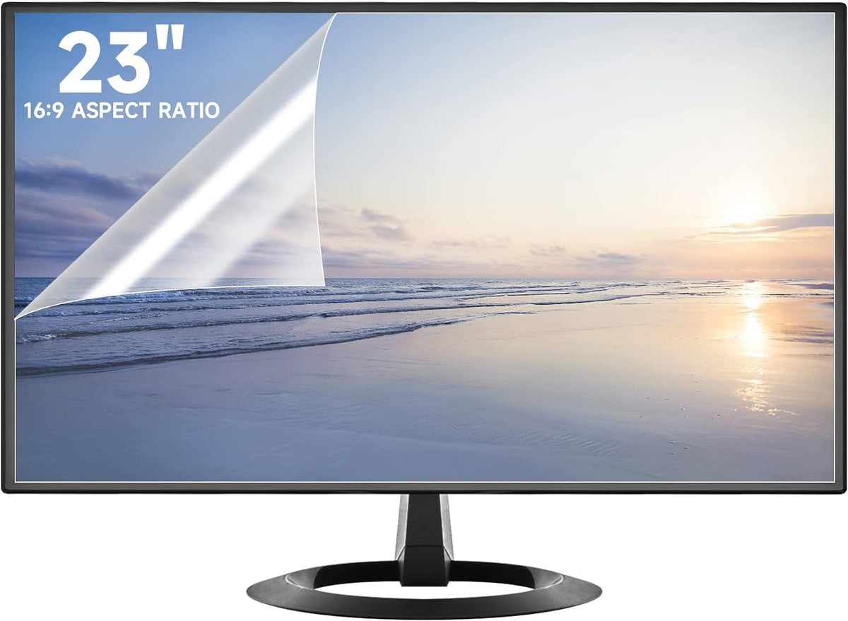 2 Pack 23 Inch Anti Glare Computer Screen Cover, Eye Protection Matte Anti Scratch Anti Glare Film for 23'' with 16:9 Aspect Ratio Widescreen Monitor