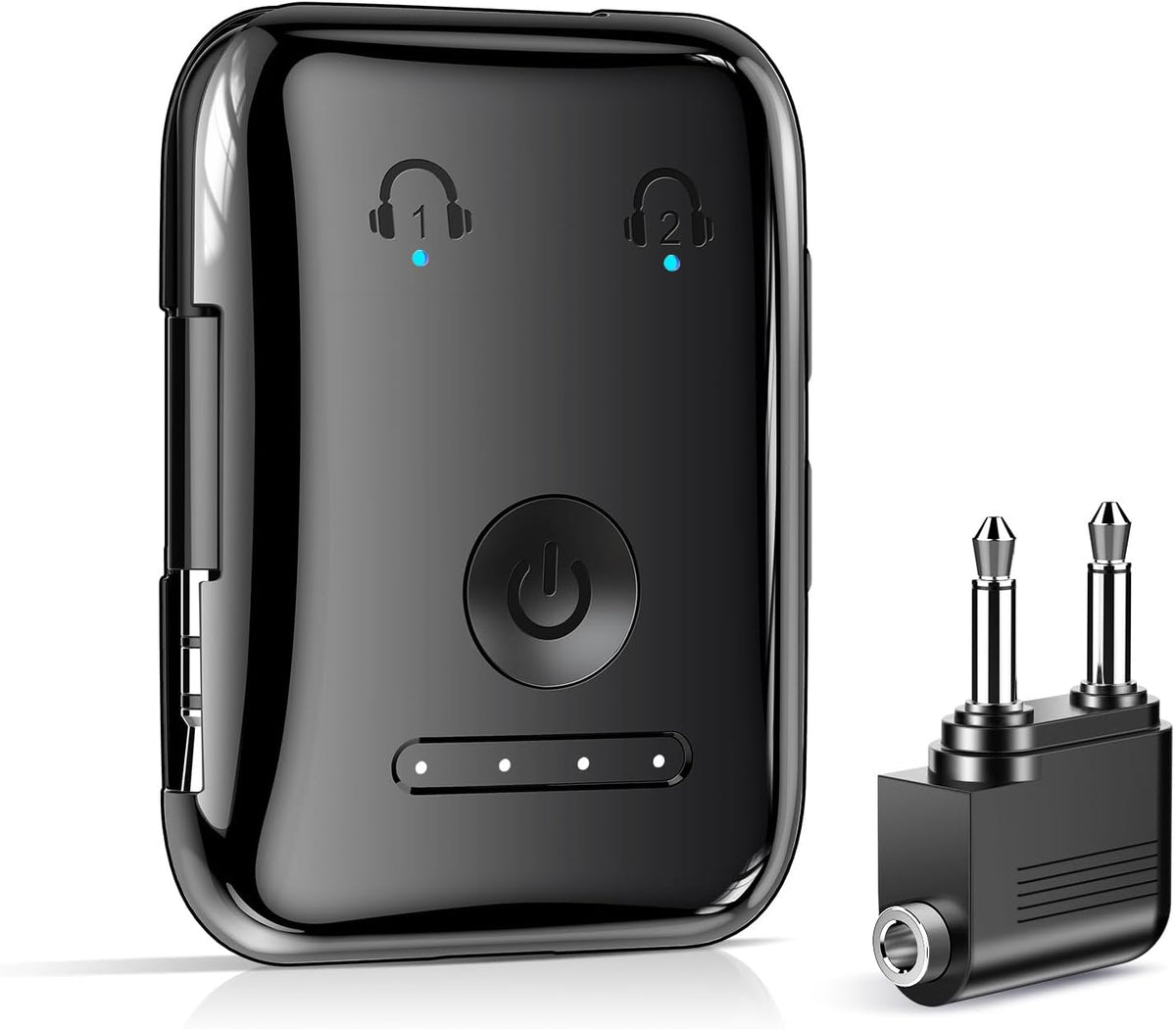 Premium Bluetooth 5.4 Transmitter, Airplane Wireless Adapter, Supports 2 AirPods/Headphones, Bluetooth Transmitter for TV, Airplane, Gym, with aptX Adaptive & Low Latency