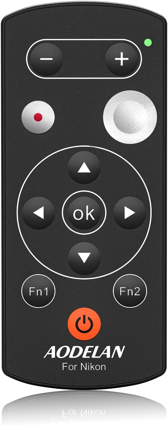 AODELAN Wireless Camera Remote Control Remote Shutter Release for Nikon Zfc, Z50, P1000, B600, A1000, P950; Replaces Nikon ML-L7