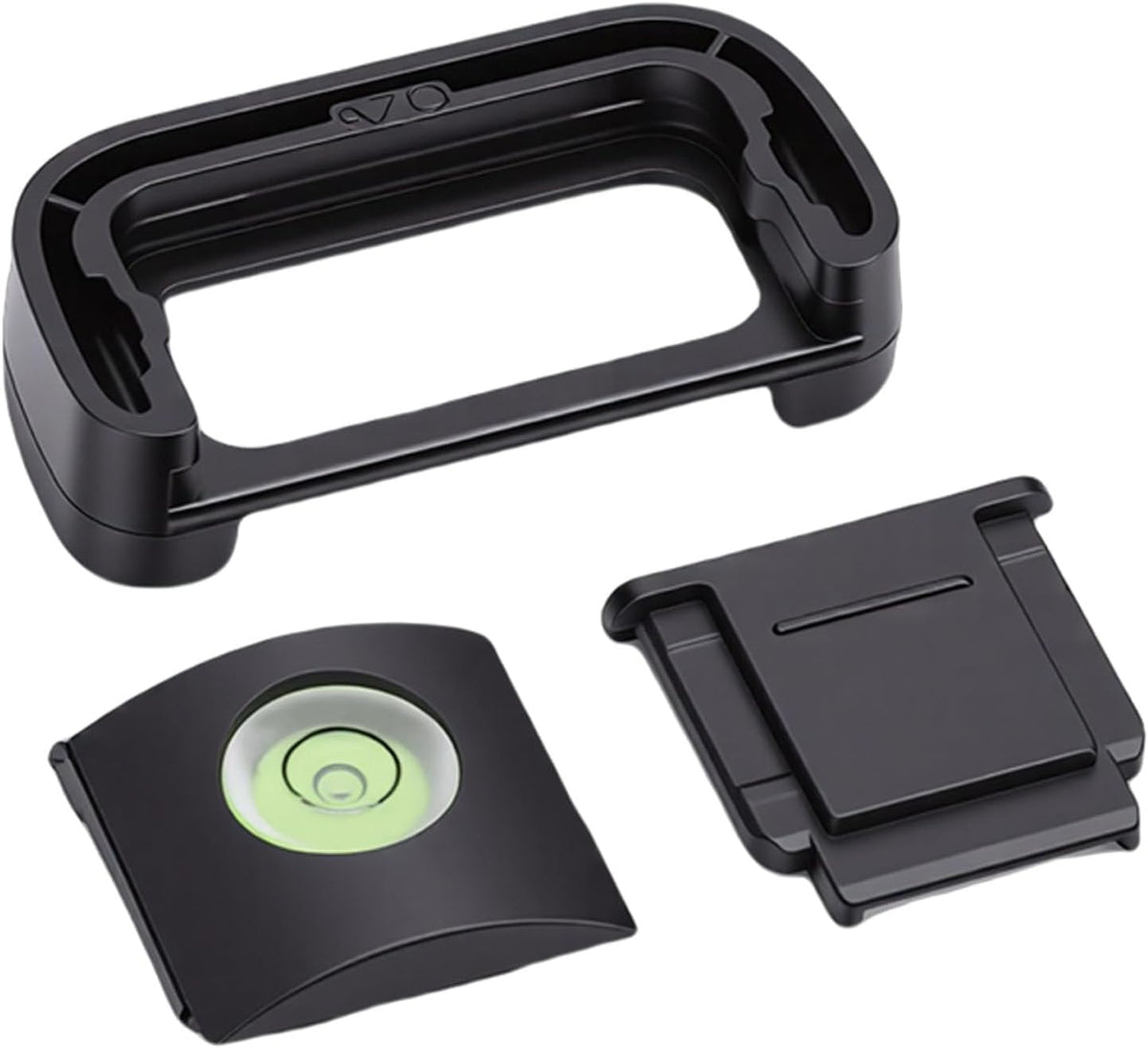 A7C Camera Eyecup Viewfinder Eyepiece, Camera Eyecup Hot Shoe Cover, Protector Cap Kit with Bubble Spirit Level, Ideal