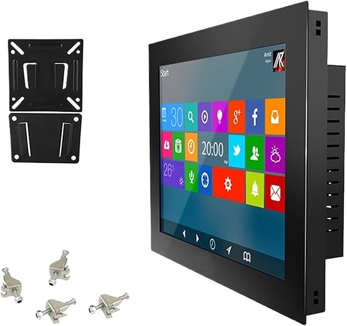 1pc 10.1 inch Monitors for Industrial Computer Buckles Mounting Not Touch Screen Industrial Display(HDMI VGA)