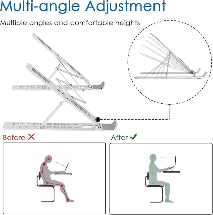 Musiin Foldable Metal Audio Mixer Stand for Studio Controllers(Three-fold)