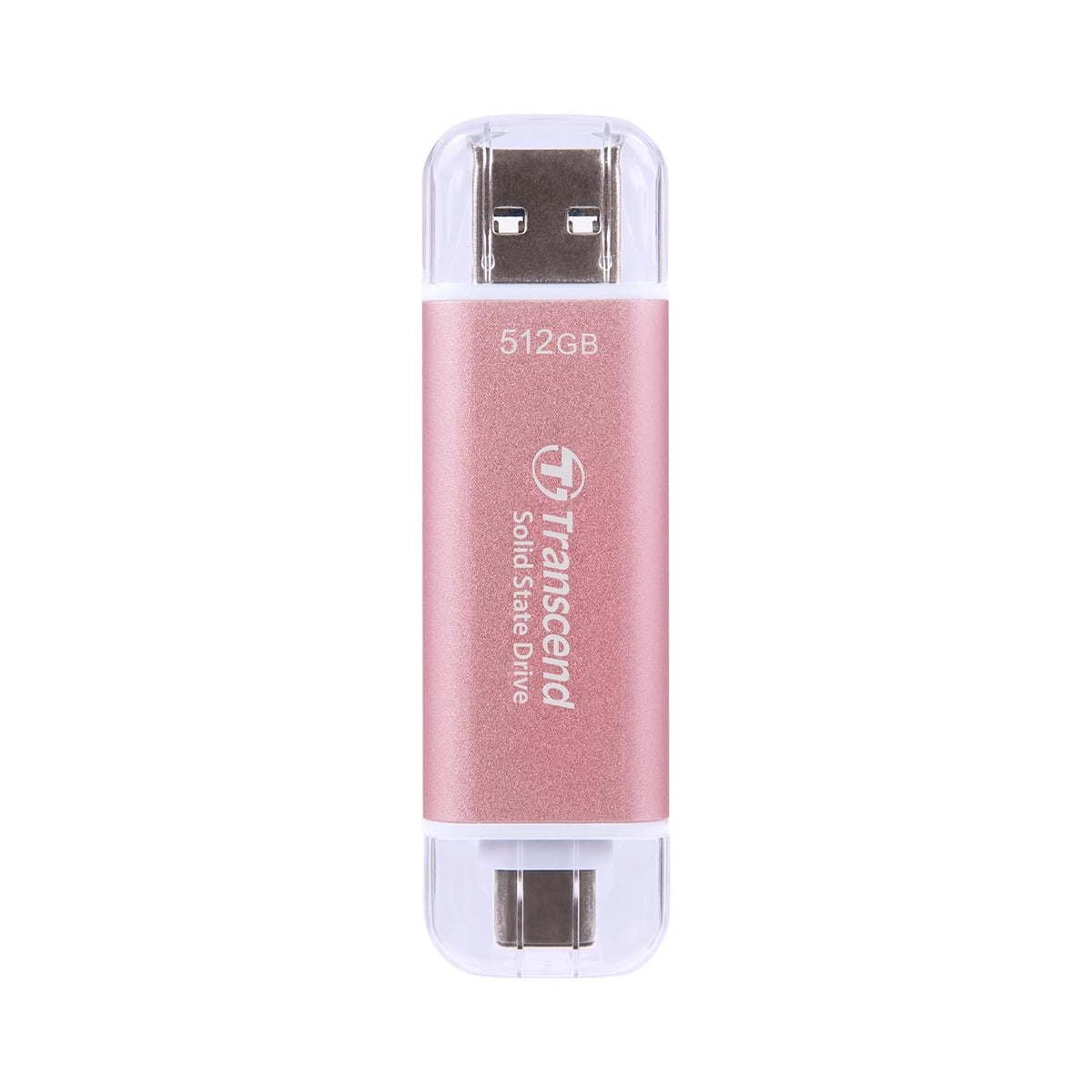 Transcend 512GB External SSD, Up to 1,050MB/s, Dual USB Flash Drive for iPhone&iPad&Mac, Windows&Android, Tablet&PC, Smart TV, USB 3.2 Gen 2 Thumb Drive Photo Stick, 2-in-1 Type C &Type A Memory Stick