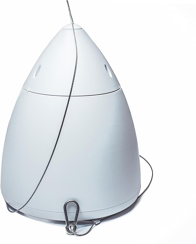 HPS-6-WH-V Commercial 2-Way 6.5” Pendant Speaker with Woofer and Gripple Kit (White/Sell Per Each)